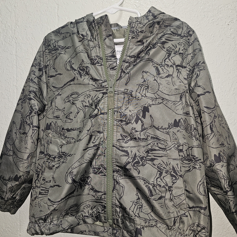 Carter's Toddler Green Dinosaur Print Raincoat